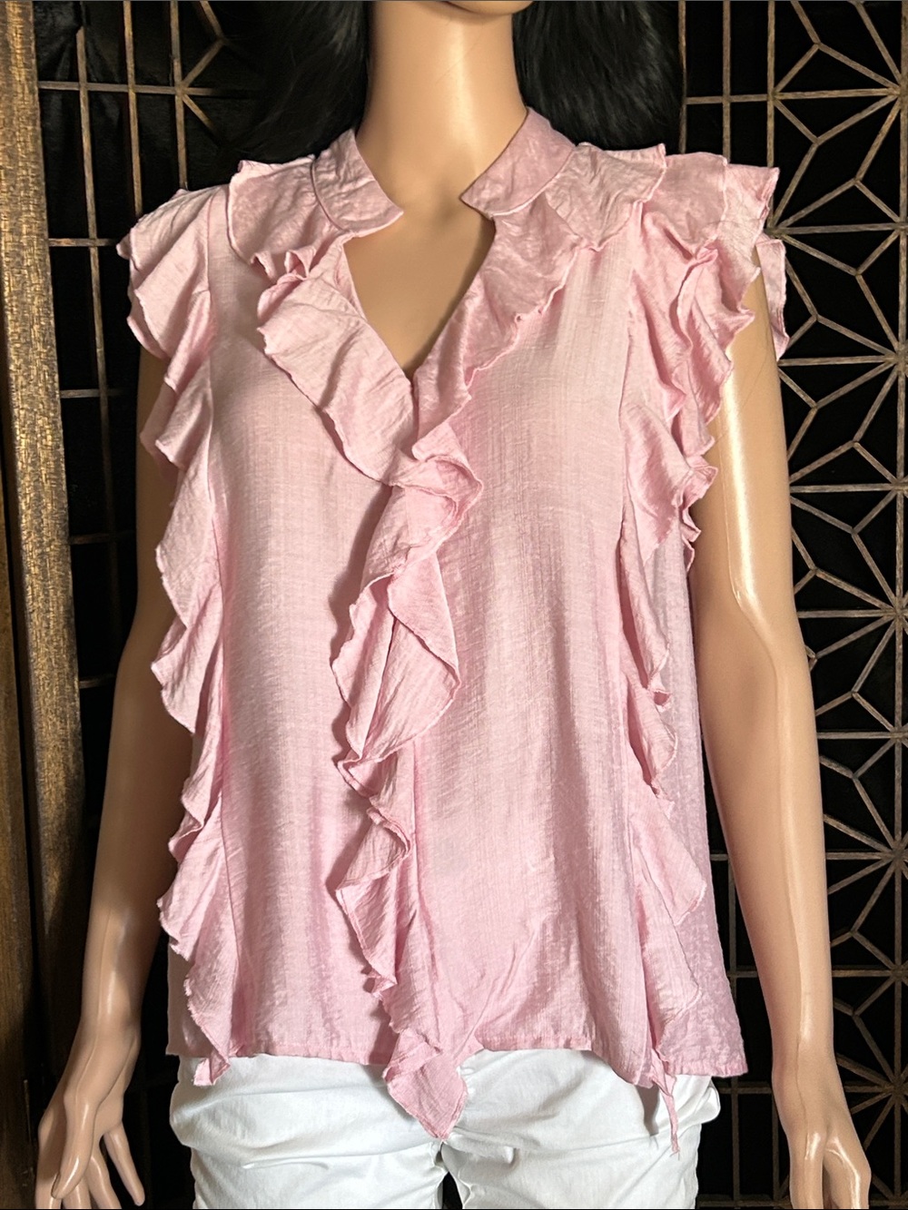 NWT NORDSTROM RACHEL RUFFLE TOP L